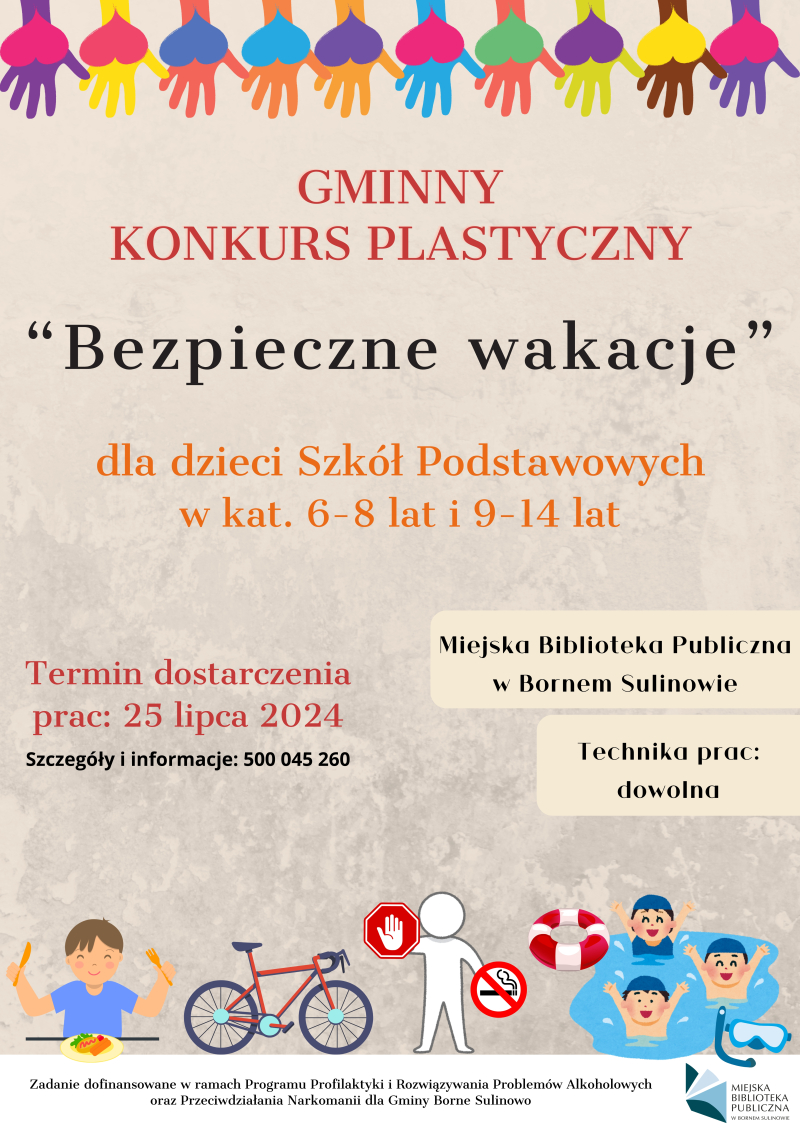 Gminny Konkurs Plastyczny pn. „Bezpieczne wakacje”