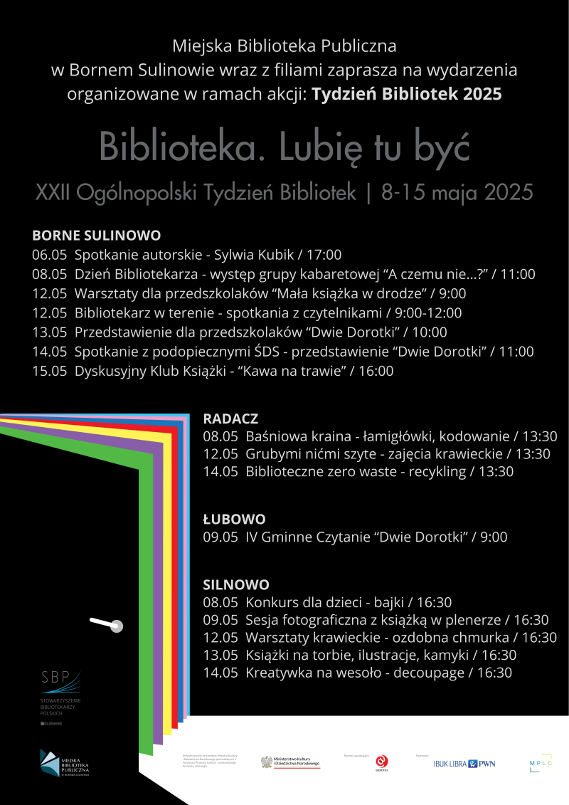 XXII Tydzień Bibliotek „Biblioteka. Lubię tu być!”