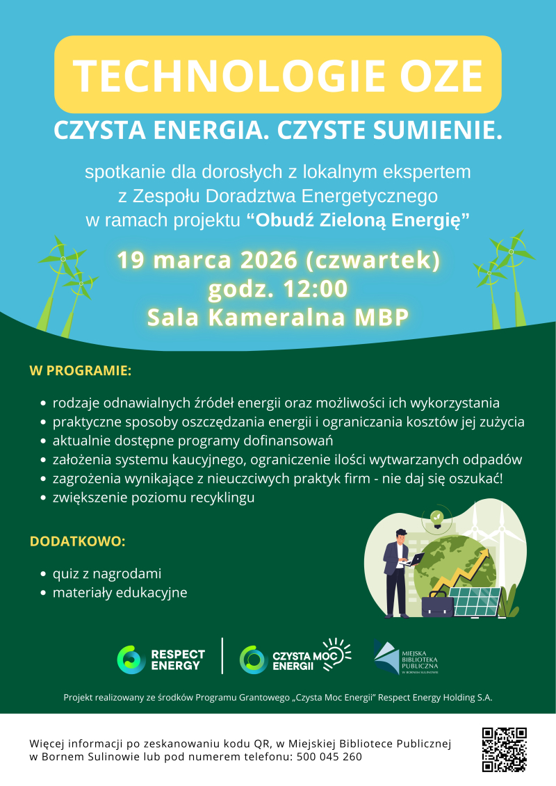 Technologie OZE - Czysta energia. Czyste sumienie.