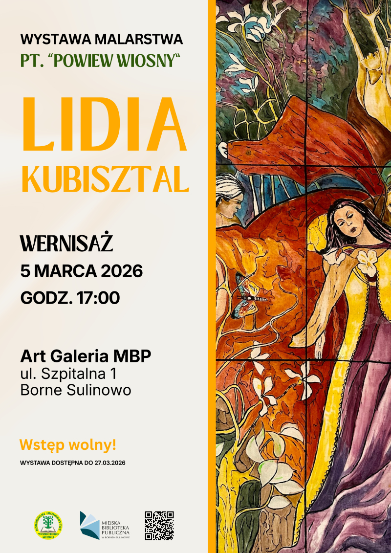 Wystawa malarstwa Lidii Kubisztal POWIEW WIOSNY