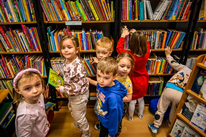 Lekcja biblioteczna pn. „Biblioteka - cisza? Tu nie obowiązuje”