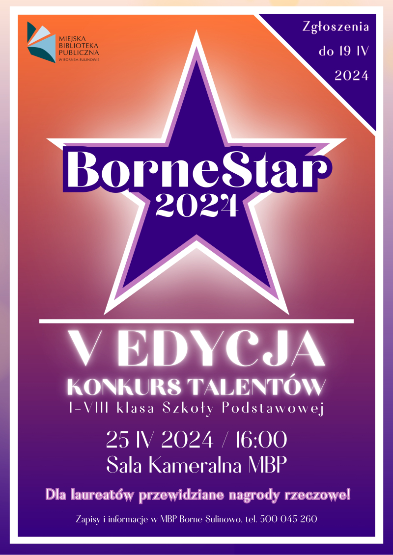 V Konkurs Talentów „BorneSTAR”