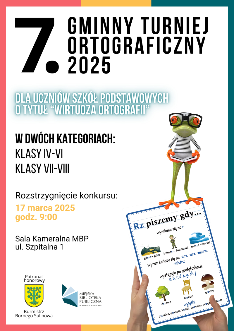 VII Gminny Turniej Ortograficzny o tytuł „WIRTUOZA ORTOGRAFII 2025”