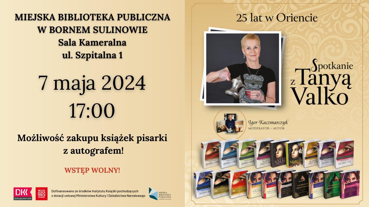 Spotkanie autorskie z Tanyą Valko - 25 lat w Oriencie
