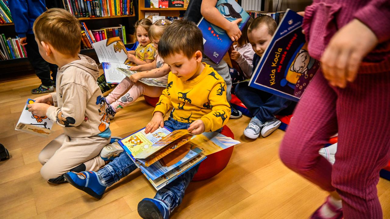 Lekcja biblioteczna pn. „Biblioteka - cisza? Tu nie obowiązuje”