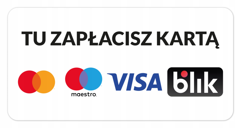 Tu zapłacisz kartą Mastercard, Maestro, Visa i BLIK