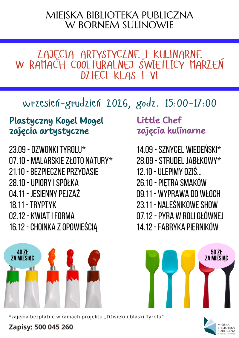 Oferta COOLturalnej Świetlicy Marzeń 2026/2027